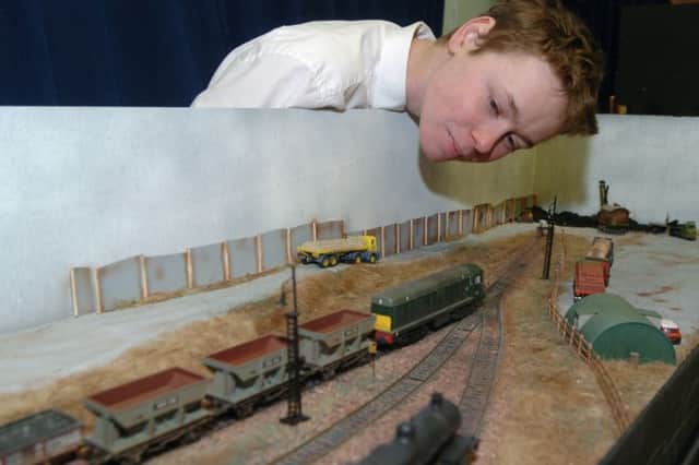 New Mills Railway modellers exhibition, Andrew Williams with his layout called Lockford Yard