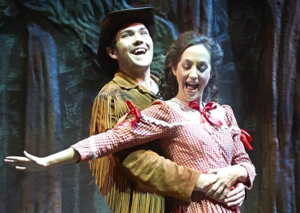 Seven Brides For Seven Brothers  Sam Attwater (Adam Pontipee)  and Helena Blackman (Milly) 2 Photo Geraint Lewis