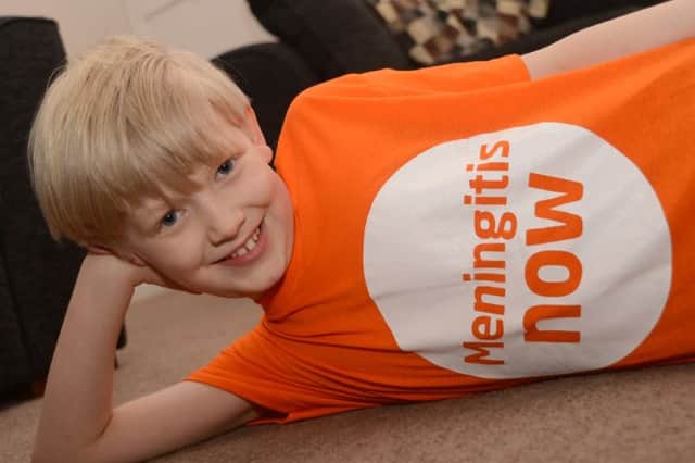 Eight-year-old William Fletcher-Wells is raising money for Meningitis Now