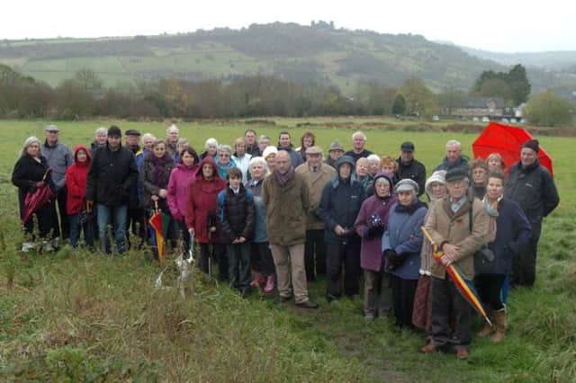 Angry residents at the Askers Lane development site in Matlock