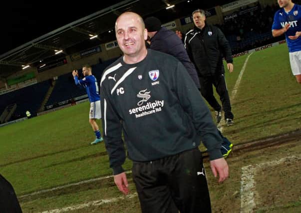 Chesterfield FC manager Paul Cook.
