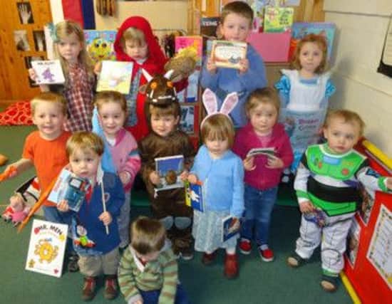 Brassington preschool's World Book Day celebrations.