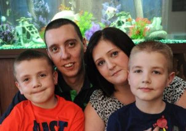 Danielle Williams has been dignosed with terminal cancer. Pictured here with her family, husband Lee and two children Oliver and Charlie.