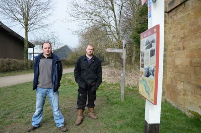 Neil Greg and Matt Marshall pictured at Bakewell station have set up a campaign group calling for the old Buxton to Matlock rail line to be reopened