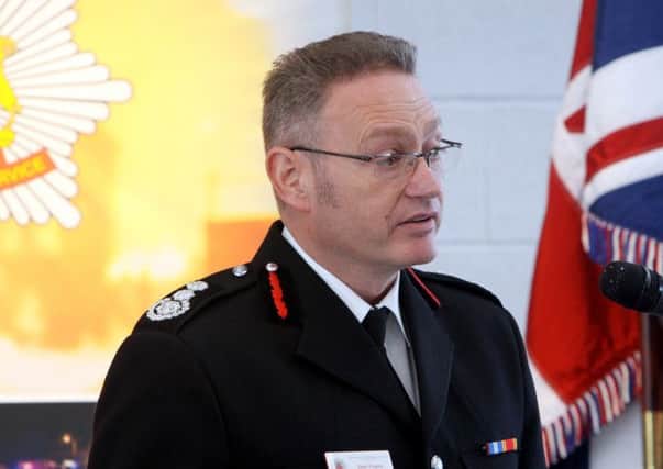 Derbyshire Chief Fire Officer and Chief Executive Sean Frayne.