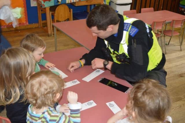 Officers from Buxton and Fairfield Safer Neighbourhood Team paid a visit to a local nursery as part of the childrens People who help us topic.
