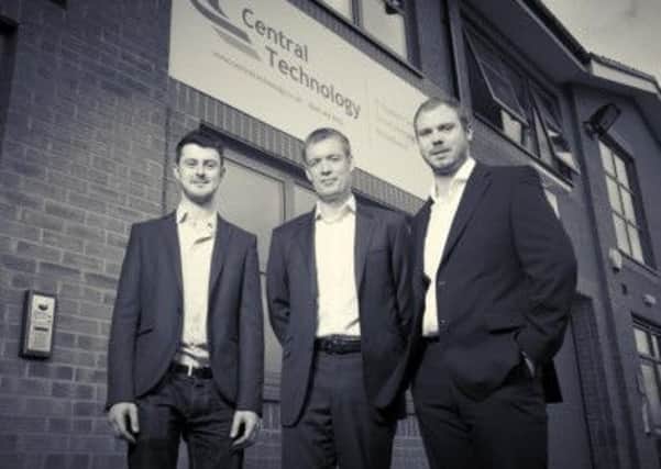 Pictured is Richard Thompson, left, with colleagues, at Central Technology, of The Bridge Business Park, on Beresford Way, Chesterfield.
