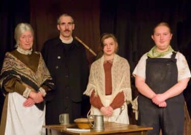 Old Tupton's Chapel Players paresent Lonesome-Like. Pictured left to right are: Sally Mason, Matthew Joynes, Sophie Winstanley, Sean Phillips.