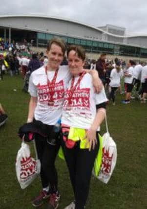 Sisters Alison Delaney and Rachel Jones took part in the Sheffield half marathon despite its last-minute cancellation.