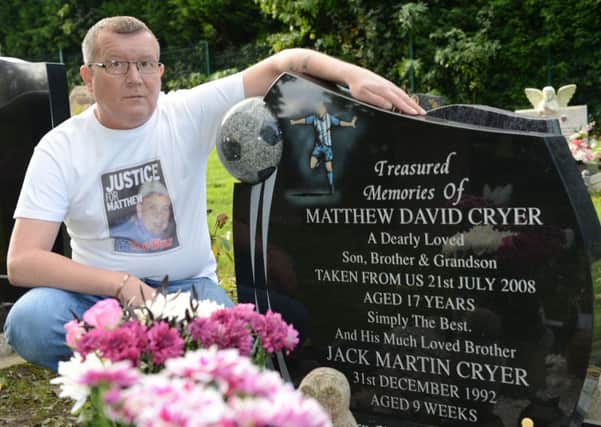 Pictured is David Cryer, the father of Matthew Cryer who died on his first holiday in Greece. Courtesy of ROSS PARRY/SWNS.