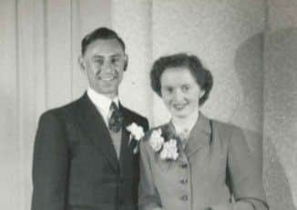 George and Jean Maskrey on their wedding day in 1954