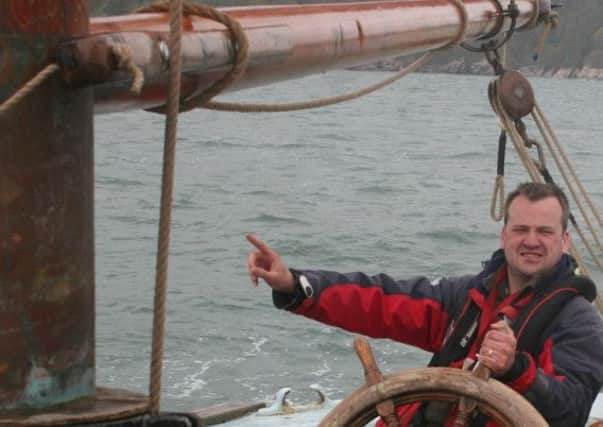 Reporter Andrew Wakefield aboard the Provident