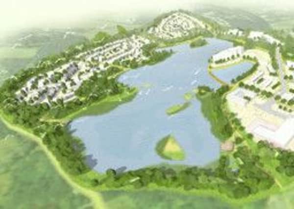 A view south of the proposed Shipley Lakeside Development.