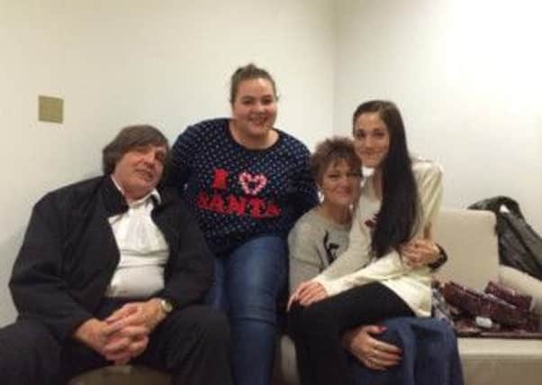 (L>R) Dad Allan, sister Amy- Marie, mum Beverley Duffy, and Emma Duffy on the ward in Middlesborough Hospital on Christmas day 2013. Duffy . Emma Duffy, 24 of Chesterfield suffers from the  eating disorder anorexia and has not eaten in a year. Mother Beverley is fighting to raise the £million needed for Emma's treatment.
for copy see RPYANOREXIC
  
Ross Parry/ Tom Maddick