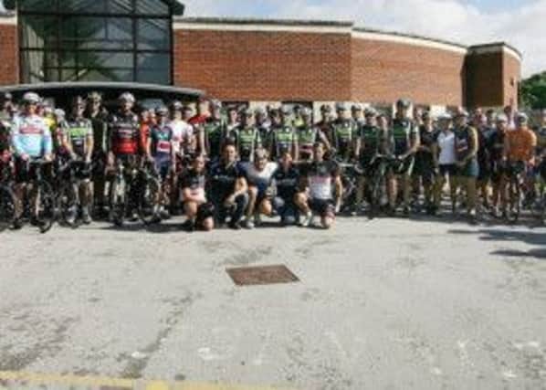 Riders before the start of the 2013 DT Ashgate Hospice Flagg Challenge.