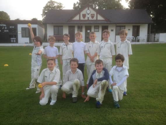 Buxton Under-11s Kwik cricket team members. Photo contributed.