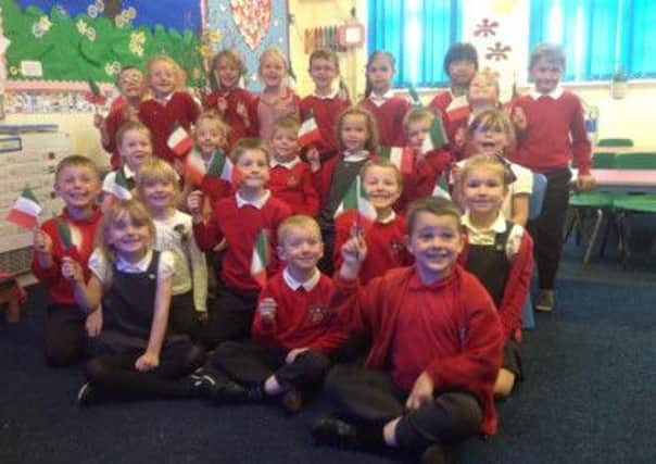 Heath Primary School children, in Chesterfield, enjoy a pioneering online, field-trip to Italy to teach them about food thanks to new technology being promoted by Tesco in British Schools.