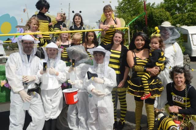 Tideswell Carnival, the bee keepers and their bees