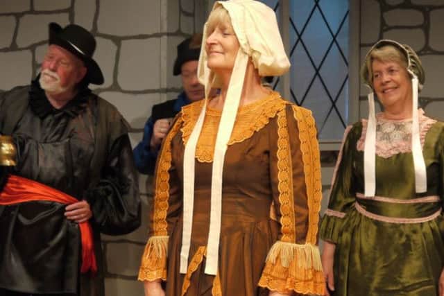 Liz McKenzie as Lady Vernon in Haddon Hall, performed by Matlock G&S Society.