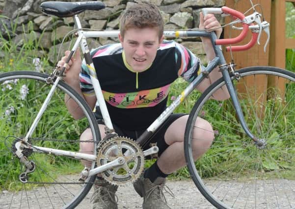 Joe Allen from Blackwell near Buxton is to ride in the l'Eroica Britannia vintage cycle race. The bike will be salvaged from his parents old ones and he'll wear some of his dad's old kit