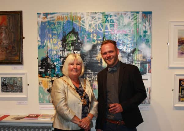 Jamie Ebdon, of Buxton, won a Derbyshire County Council award at the Derbyshire Open art competition for his piece Dome is Where the Heart is. Photo contributed.