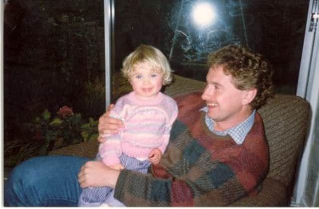 Buxton fundraiser Jim Lowe, with his late daughter Rachel, who died of meningitis aged 15 in 2003. Photo contributed.