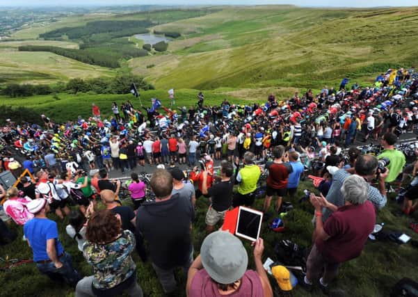 Peak District National Park Authority's Holme Moss during Stage Two of the Tour de France.
