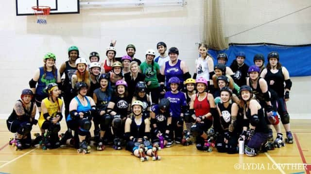 Skate 121 roller derby boot camp at Tupton Hall School
