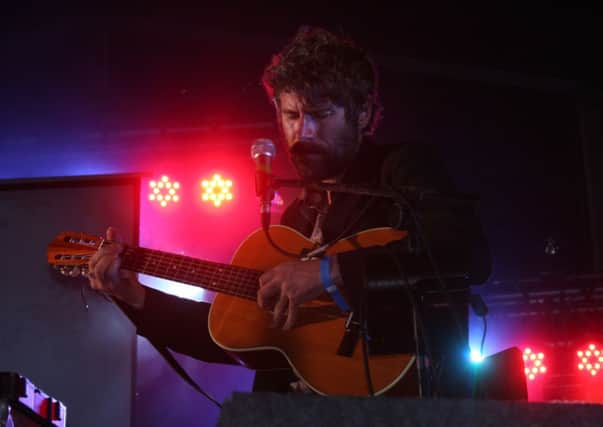Gruff Rhys performs on Saturday night. Picture: Steve Allman