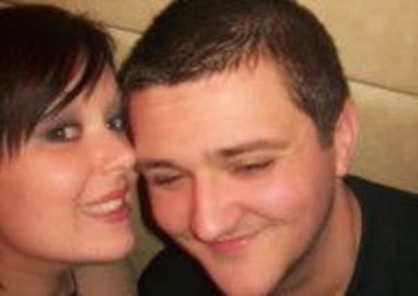 Shelley Hopkinson and her boyfriend James Booth