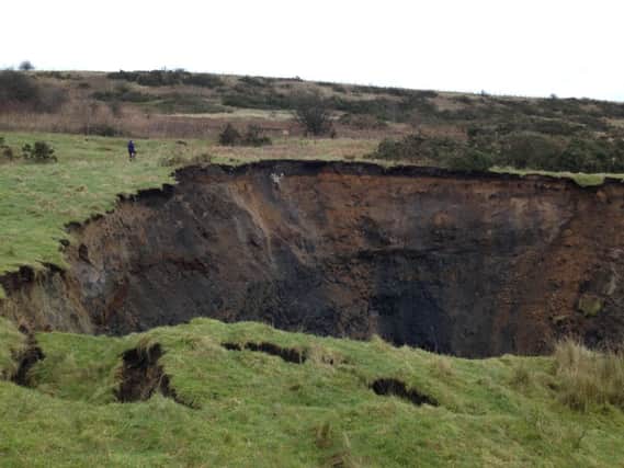 The sinkhole at Foolow in the Peak District