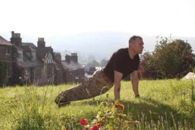 Pictured is Paul Davis, of Bakewell, who is holding boot camps at Chatsworth.