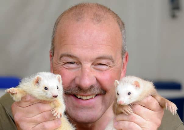 Photo Neil Cross
Great Eccleston Agricultural Show 
James McKay with his ferrets