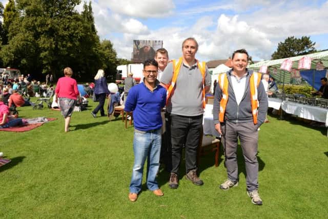 Organisers of Movies in the Park L/R Irfan Shabir, Dan Hopkinson, Shaun Buff, Peter Morley