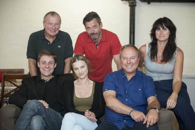 The cast of The Perfect Murder during rehearsals ahead of a week-long run at Buxton Opera House. Photo: Daisy Honeybunn.