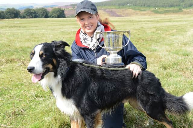 Hannah Denniff with Ben the winner of the best conditioned dog award