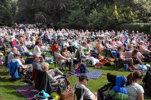 Proms in the Peaks. 
Sunday's concert in the grounds of Losehill Hall YHA.