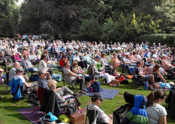 Proms in the Peaks. 
Sunday's concert in the grounds of Losehill Hall YHA.