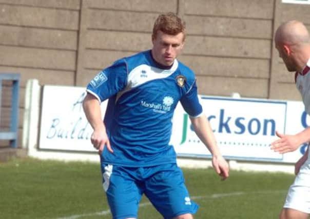 Jamie Yates in action for Gainsborough Trinity
