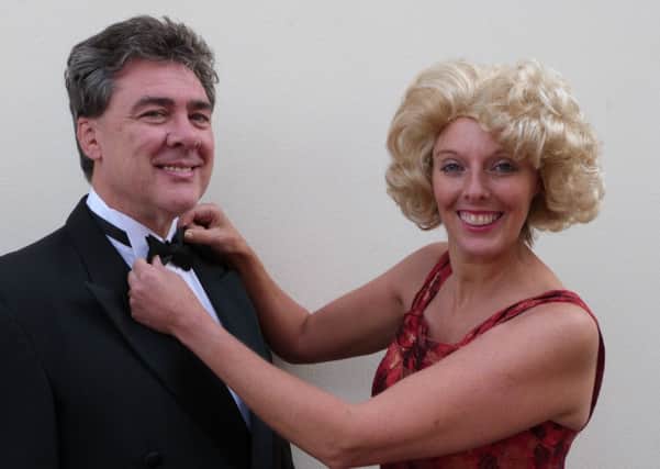 Istvan Koszegi and Julie Clifford in High Society, presented by Bolsover Drama Group.