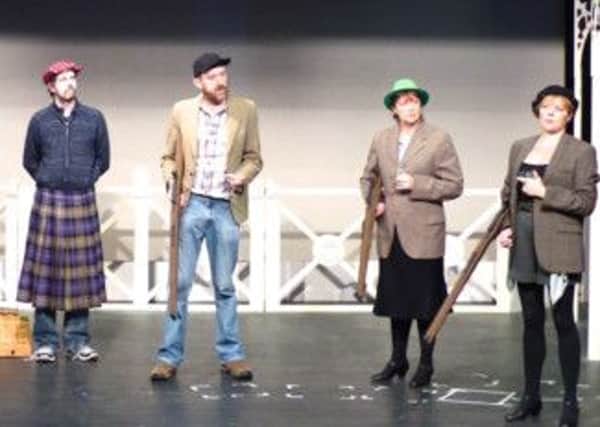 A rehearsal pic from Hasland Theatre Company's production of Oh! What A Lovely War.