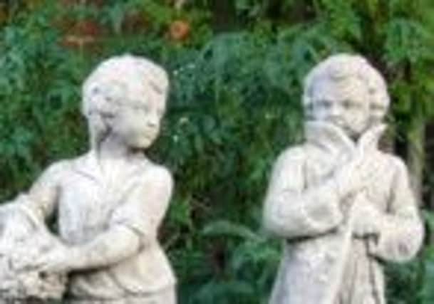 The stolen statues look like these.