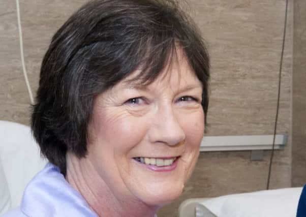 Pauline Latham visits hospital patients