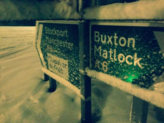 Snowfall in Dove Holes, near Buxton. Photo by Jake Land.