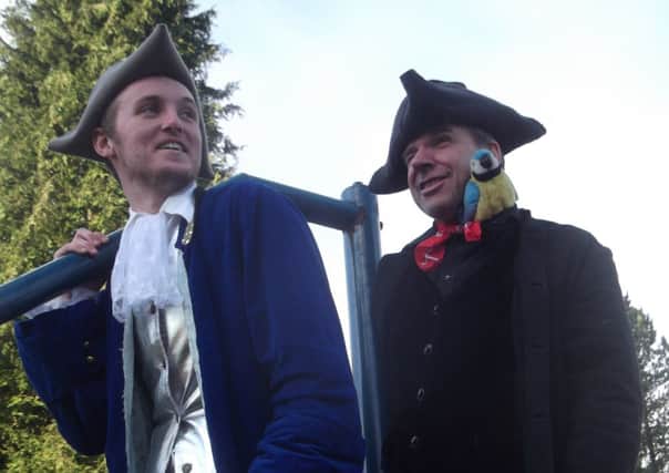 Lewis Gallimore and Fred Rolland in Treasure Island presented by Buxton Drama League.