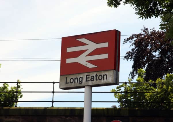 Long Eaton station sign.
