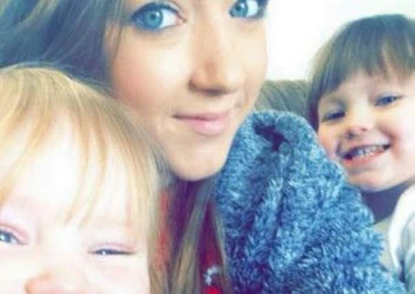 Abbie Chambers with daughters Elouise and Eva
