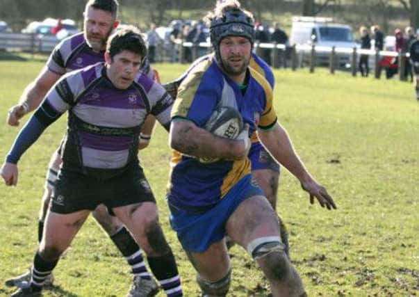 Luke Crofts in action against Stamford. Photo by Colin Baker.