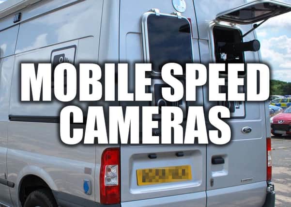 Mobile speed cameras...