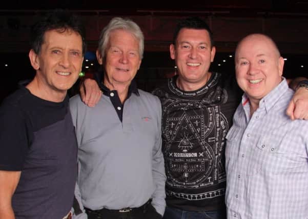 The Searchers are Frank Allen, John McNally, Simon Ottaway,  Spencer James, pictured left to right.